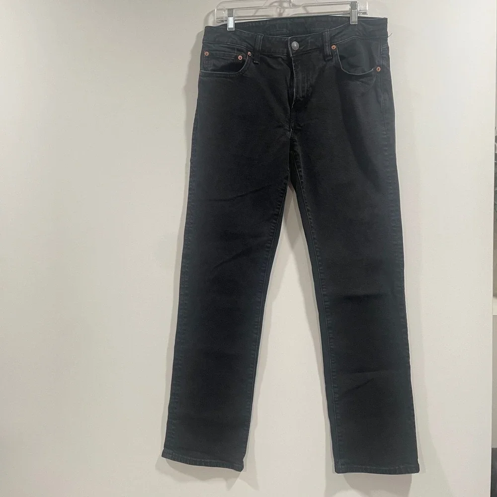 American Eagle Airflex+ Original Bootcut Jeans Mens 32x34 Black Denim Stretch